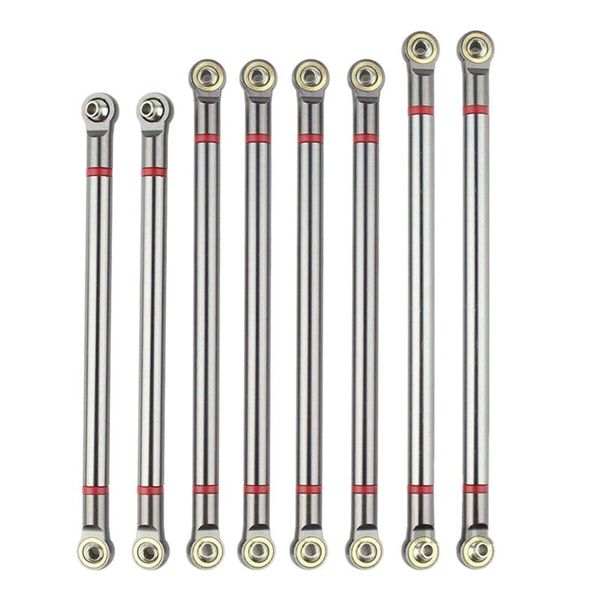 

gift sets 8pcs wheelbase link rod aluminum alloy 31m for 1/10 rc car crawler axial scx10