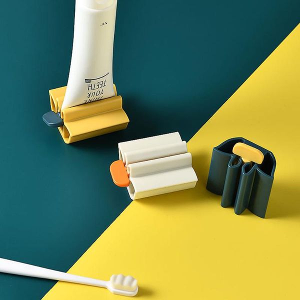 

bath accessory set home plastic rolling toothpaste tube squeezer polygel easy dispenser seat holder stand bathroom supply tooth cleaning