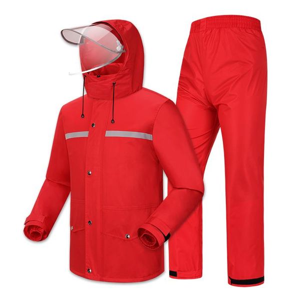 

raincoats waterproof protective rain suit electric motorcycle for full body pants riding split advertising raincoat
