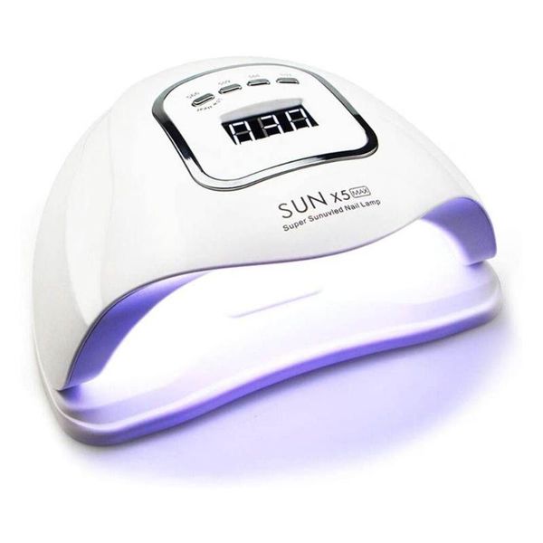 

nail dryers sun-x5 max 150w smart sensor uv led lamp 45leds dryer polish sun light gels lcd display for drying nails