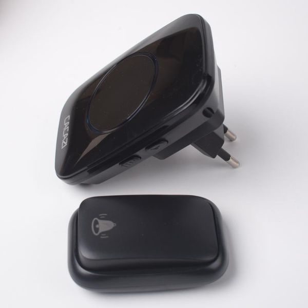 

doorbells self-powered waterproof wireless doorbell with led light 60 chimes 5 volume remote control home door bell ac 100v to 240v