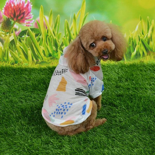 

dog apparel raincoat teddy pet clothes for dogs sppplies small rincoat waterproof sun protection clothing summer thin four feet