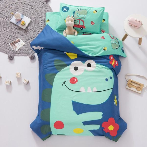 

bedding sets multifunctional baby quilt cover pillowcase cushion cotton children cartoon 3 piece set lc227