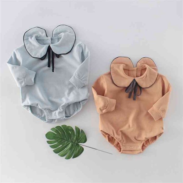 

spring autumn baby girls clothes triangle romper bodysuit kid boy 210528, Blue
