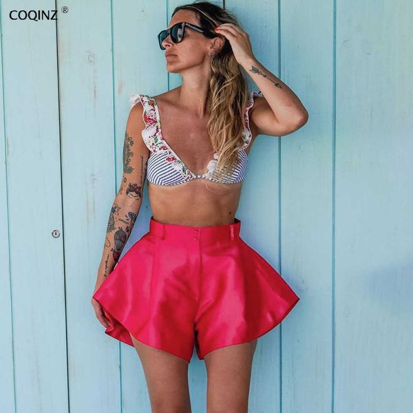 Frau Snack Shorts für Frauen Booty Candy Sexy Kurze Hohe Taille Grunge Mode Biker Sweatshorts Kleidung Drop 8p 210712