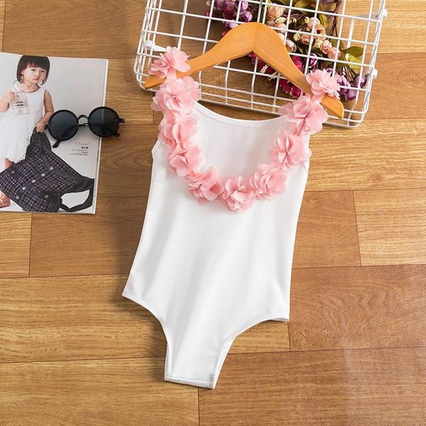 

one-pieces 1-5 years girls swimsuit beach party summer bathing clothes bechwear swimming swimwear causal cute bikini for children, Black