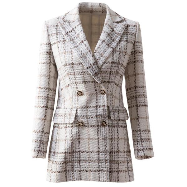 

women's trench coats coat england style fashion autumn winter women officeparty casual vintage elegant button tweed suit j, Tan;black