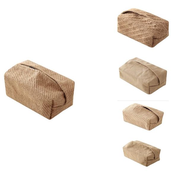 

tissue boxes & napkins large cotton linen cloth art box simple paper napkin case deskholder for home office car 22x10cm