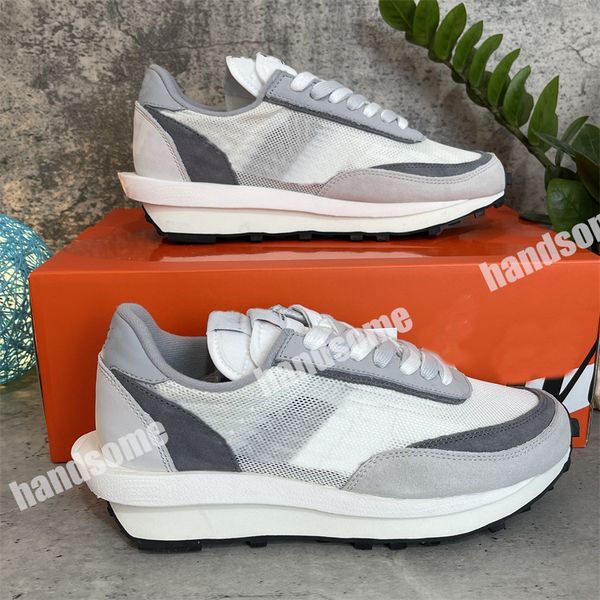 

2022 designer men women running shoes waffle daybreak summit white black nylon wolf grey platform boys and girls outdoor sports shoe