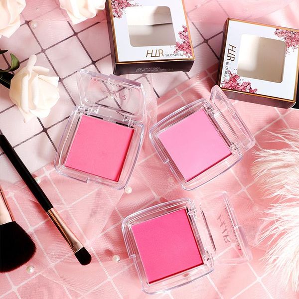 

blush 1 pc baked cheek face blusher texture base mineral palette makeup 3 colors