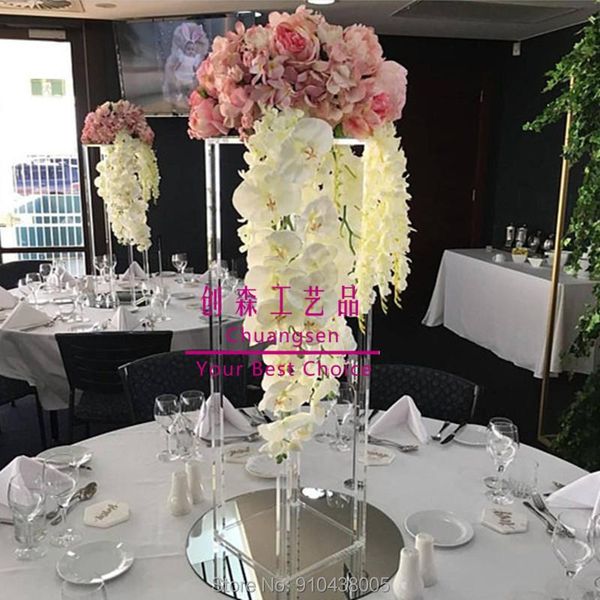 

party decoration 10pcs/lot,wedding aisle pillars wedding walkway stand centerpiece,party christmas decor flower table center piece