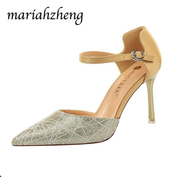 

dress shoes leopard land 2021 night club hollow women's super high heels shallow point mesh hollow-out word-strip sandals ds, Black