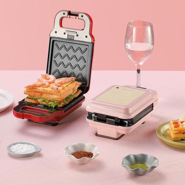 

electric waffle maker machine multifunction non-stick sandwich toaster panini bread breakfast wafel 220v makers