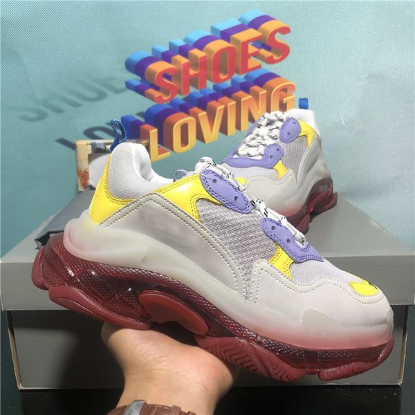 

2020 triple-s fashion paris 17fw triple s sneaker for men women black red white green casual dad shoes tennis increasing sneakers