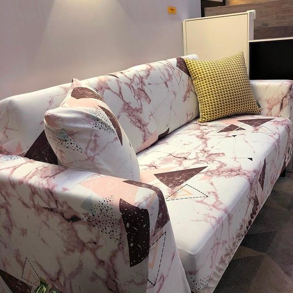 

chair covers afervor modern marbling print sofa cover elastic geometric slip-resistant removable tight wrap slipcovers 1/2/3/4-seater 1pc
