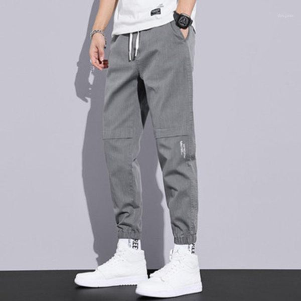 

men's pants 2021 summer loose corset overalls, Black