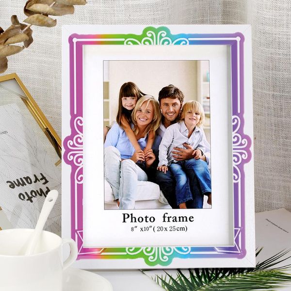

inch personalized printed pattern wooden po frame decor wall deskpicture display holder frames