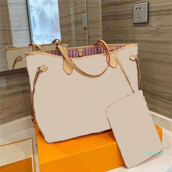 

designer- women bags handbag portable messenger shopping bag trendy fashion ladies leather large capacity wallet 2-piece set