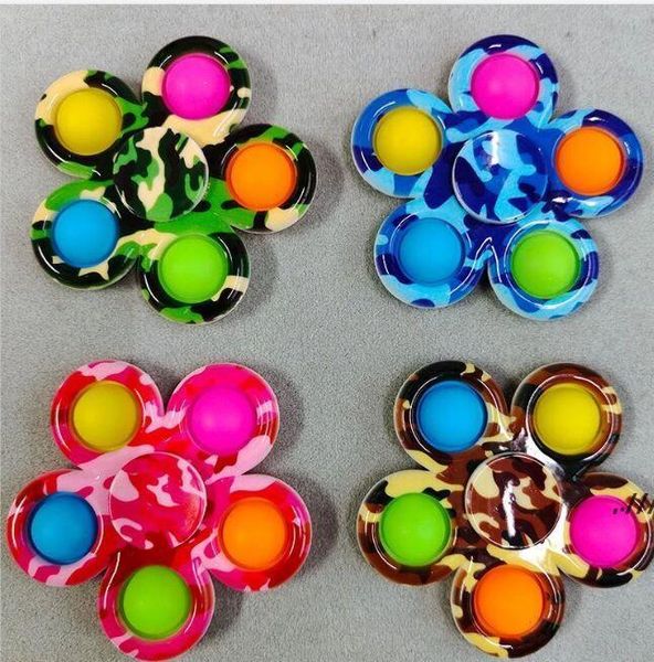 

dhl push simple dimple fidget toys plus 5 sides finger play game anti stress spinner colorful dwf7395