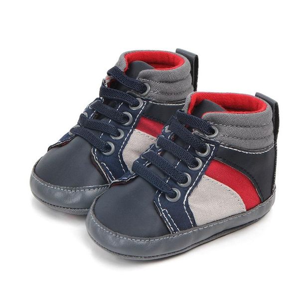 

first walkers arrival high sneakers baby boys shoes born infant solid pu leather soft sole no-slip walker toddler crib shoe