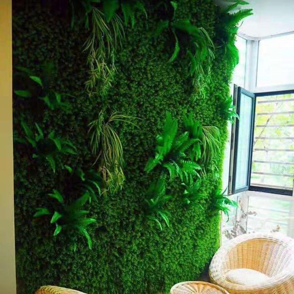 

fencing, trellis & gates home decoration artificial grass plant lawn fake decorative background wall hanging panel diy 40*60cm