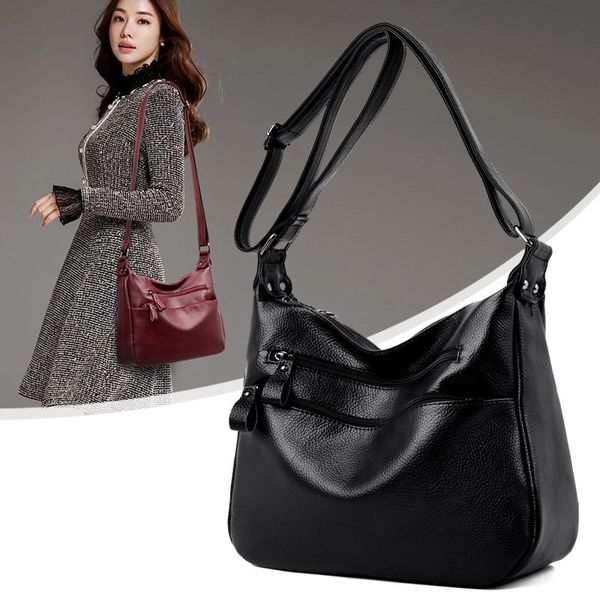 

purse leather luxury shoulder bags women handbags designer crossbody bag for fashion female messenger totes