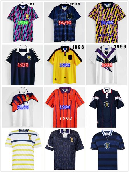 

pre-sale scotland 1998 world cup final away retro soccer jerseys 93 95 96 98 vintage classic football shirt, Black;yellow