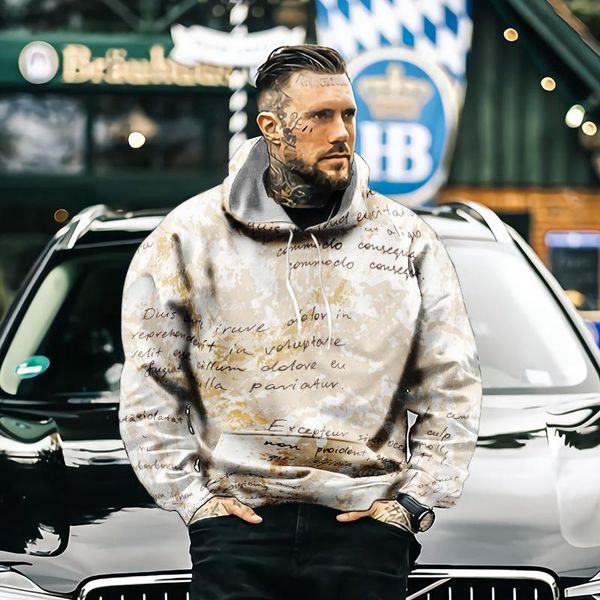 

men's hoodies & sweatshirts fashion trend letter 3d printing hoodie sweater 2021 american style hooded streetwear s-6xl, Black