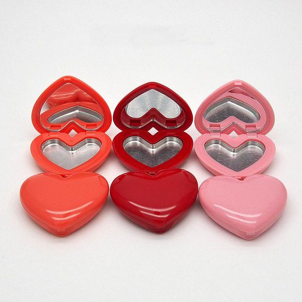 

storage bottles & jars diy makeup container lip stick packing box sample test multi-color heart-shaped eyeshadow palette with aluminum pans