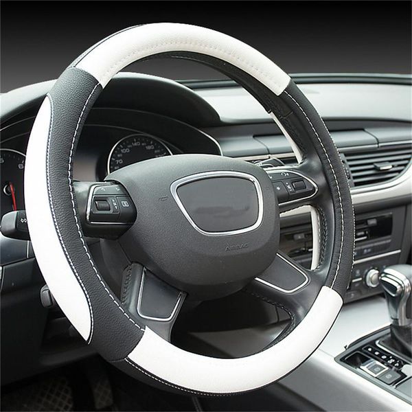 

steering wheel covers car cover universal leather auto anti-slip automotive accessories 5 colors