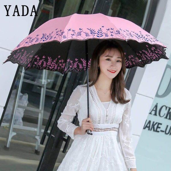 

umbrellas yada 10 bones flower umbrella charms rain women uv for brand windproof children lace ys805