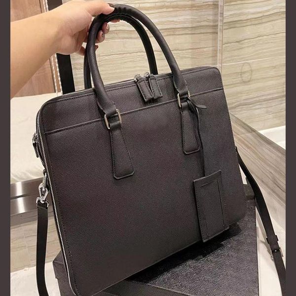 

briefcases 2021 pd men's briefcase, laphandbag, work shoulder strap, senior