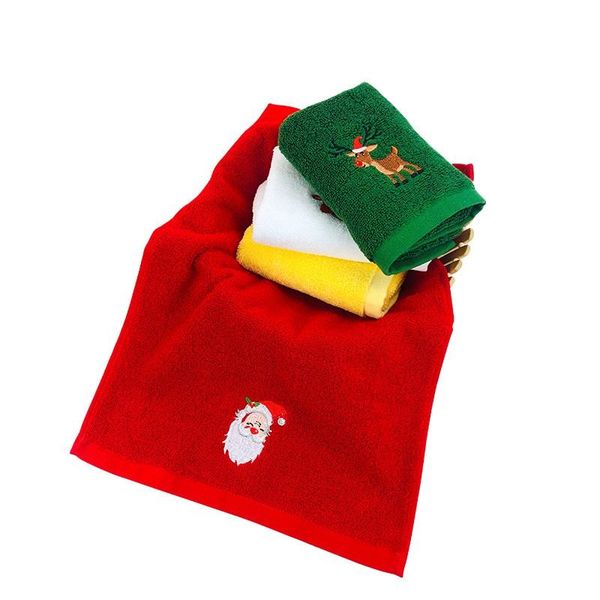 

christmas decorations face washing cloth cute santa claus elk towel xmas gift for home decor year 2022