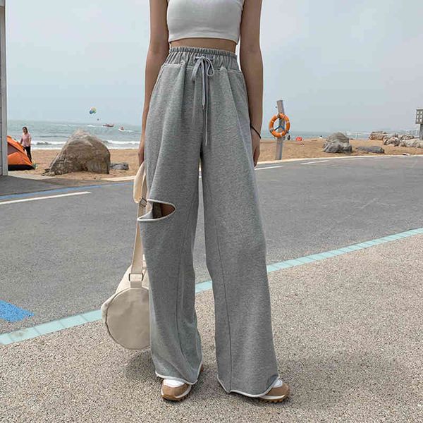 

women's pants & capris trousers high waist with holes, ask for women's pants spring 5v26, Black;white