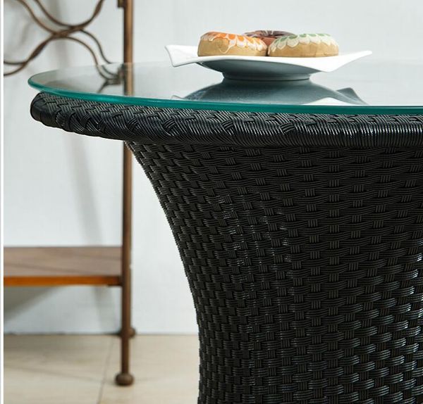

the balcony small table and chair tea combination courtyard leisure outdoor rattan three-piece set camp furniture