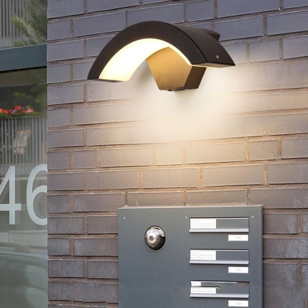 

outdoor induction led wall lamp waterproof walkway front door lights pir motion sensor smart detector porch corridor fixture lamps