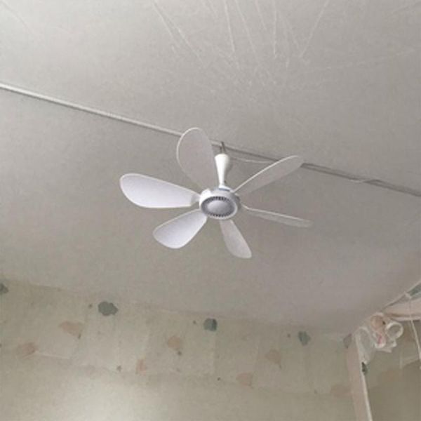 

electric fans universal 6 fan-blades 16.5inch 1 speed usb travel fan outdoor home dc 5v camp ceiling wholesale&drop ship