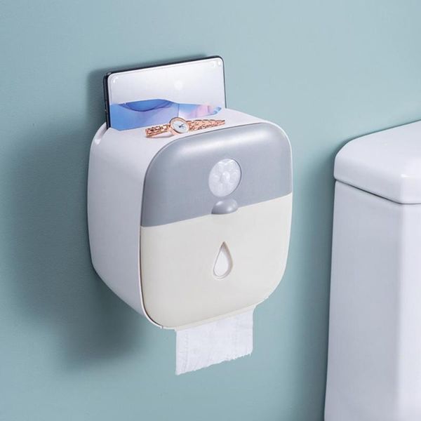 

tissue box self adhesive wall mounted usb power waterproof storage for bathroom kicthen car hanging organizer boxes & napkins