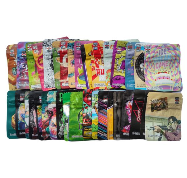 

3.5g zookies bag boyz ice cream wedding cake edibles packaging bags gorilla glue jungle gas gummies dry flower mylar bagboyz sour resealable