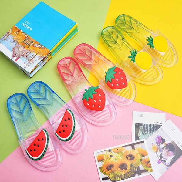 

jelly pineapple sandals women peep toe beach shoes female flats women's for girls ladies candy slides sandalias mujer slippers, Black