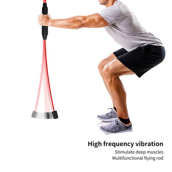 

horizontal bars 160cm/62.88inch detachable training stick fitness exercise elastic vibrating replacement flexi-bar tremble yoga wand