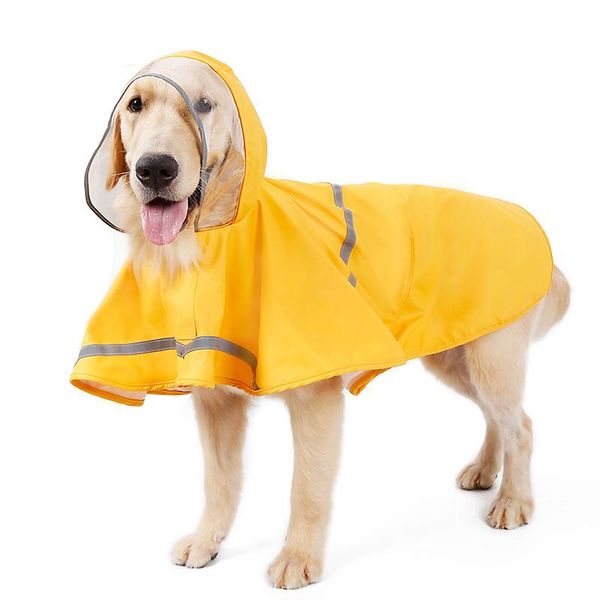 

dog apparel waterproof raincoat fashion dogs rain jacket rainwear jumpsuits with hood for small medium large pet coat costume