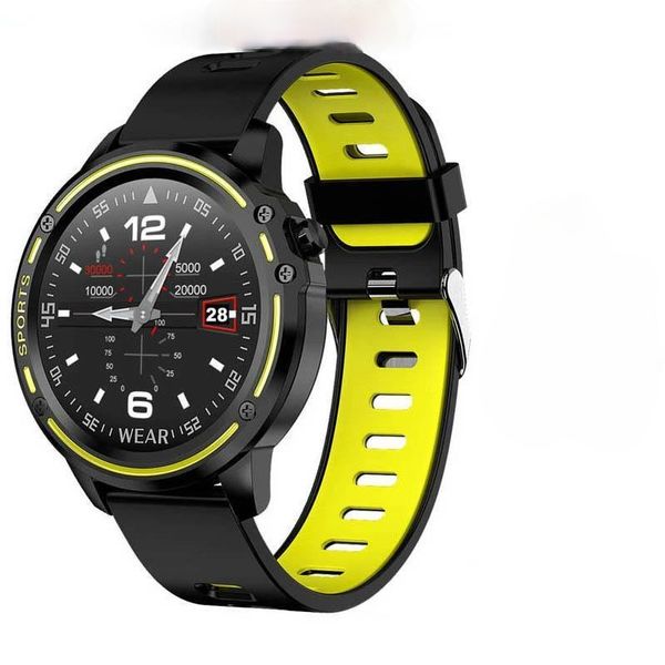 

greentiger new l8 smart watch men ecg + ppg ip68 waterproof blood pressure heart rate fitness tracker sports smartwatch vs l5 l7