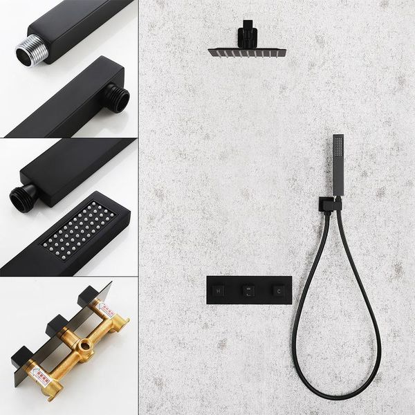 

copper side all three handwheel horizontal tube ultra-thin stainless steel gush two black functionality led showers bathroom shower sets