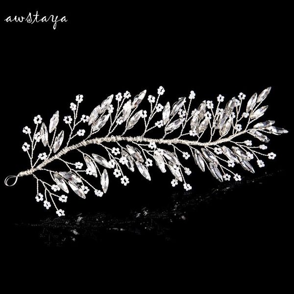 

hair clips & barrettes luxurious big rhinestone wedding accessories bridal jewelry small pearl h gift for christmas year, Golden;silver