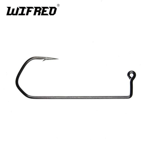 

fishing hooks wifreo 100pcs 7150 jig v bend high carbon steel black nickle for diy jigs 10/0 8/0 3/0 4/0 1/0