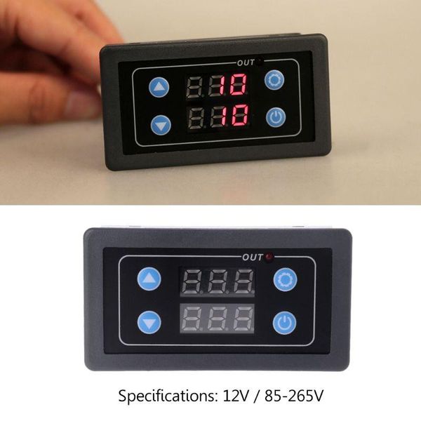 

timers 1pc dc12v ac110v/220v digital time delay relay module timer cycle control with case