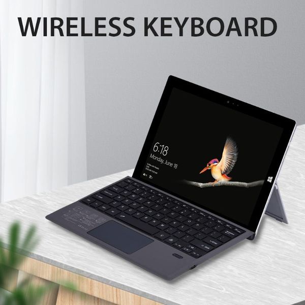 

wireless bluetooth keyboard magnetic energy-saving with 7 colors lightweight led backlight for surface pro keyboards
