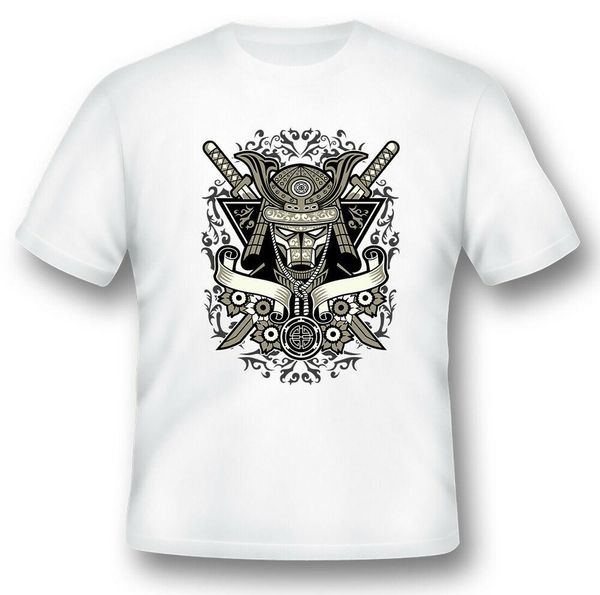 

samurai sword tee shirt black or white, White;black