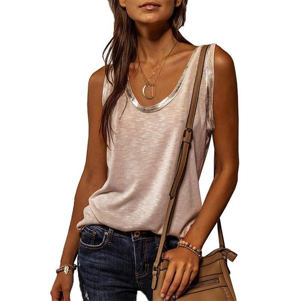 

women's t-shirt 2021 summer vintage t shirt women fashion casual streetwear v neck plus size ladies loose tee female sleeveless tshirt, White